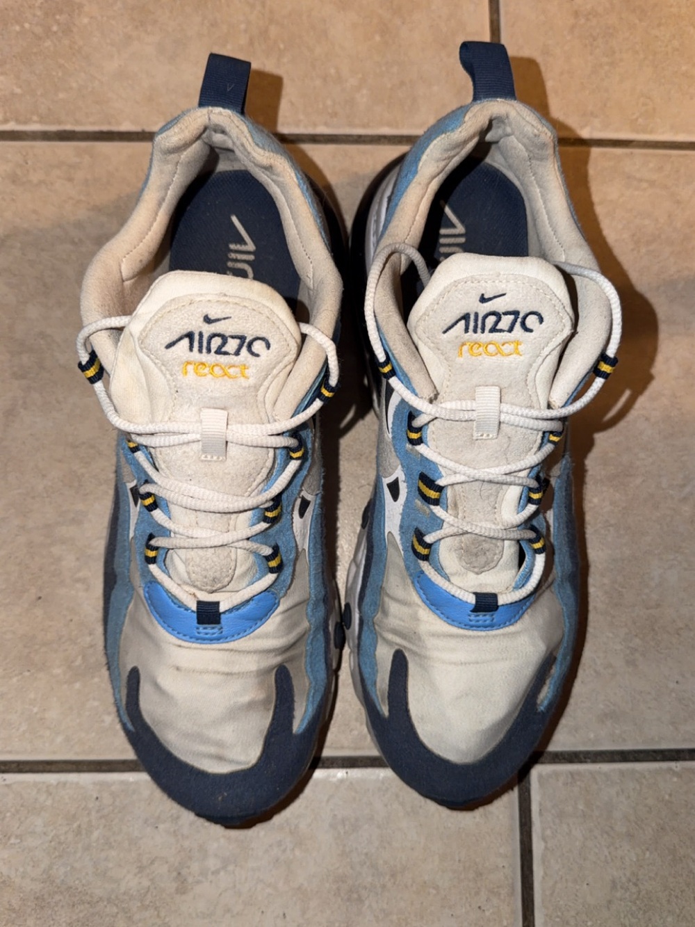 Nike Air Max 270 React "Midnight Navy" / "UNC" Size 8.5